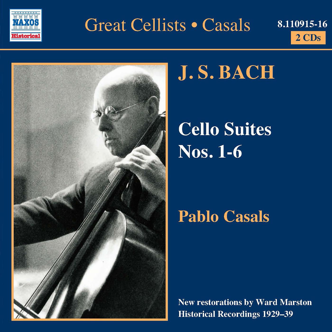 BACH, J.S.: Cello Suites Nos. 1-6 (Casals) (1927-1939)专辑