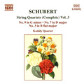 SCHUBERT: String Quartets (Complete), Vol. 3