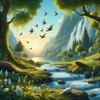 Zarek Atlas - Relaxing Landscape with Birds and Flowing Water in the Background 15