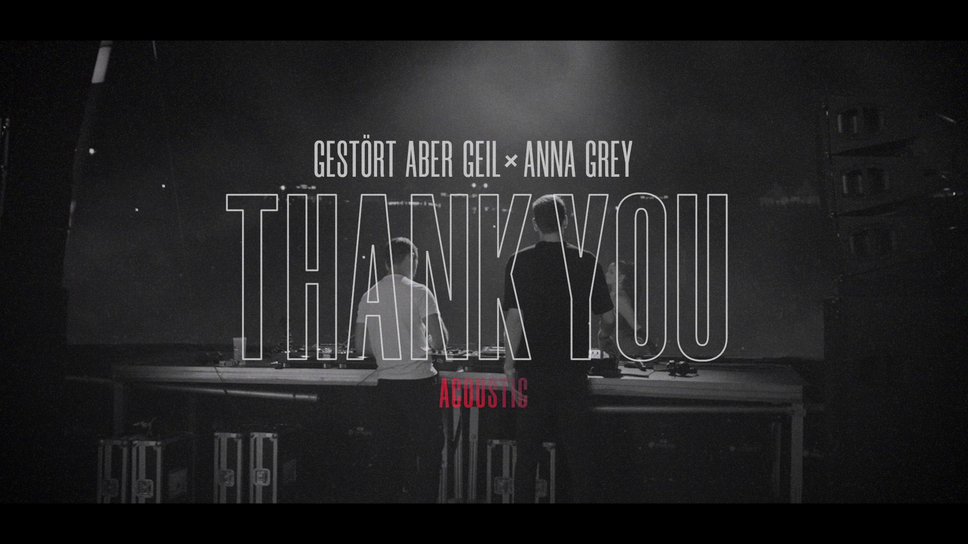 Gestört aber GeiL - Thank You (Acoustic Version / Lyric Video)