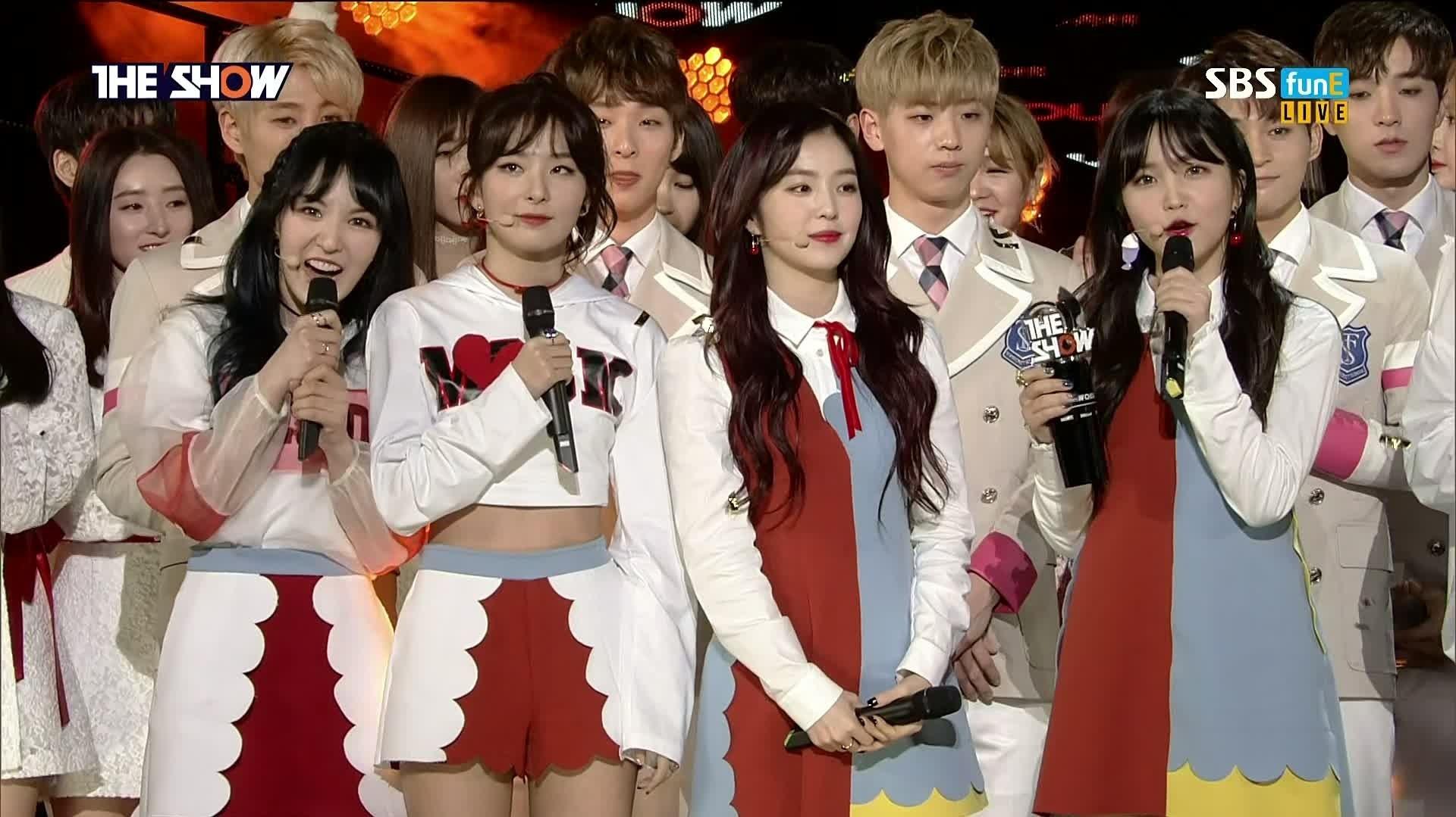 Red Velvet - 1位受赏+安可 SBS The Show 17/02/07 现场版