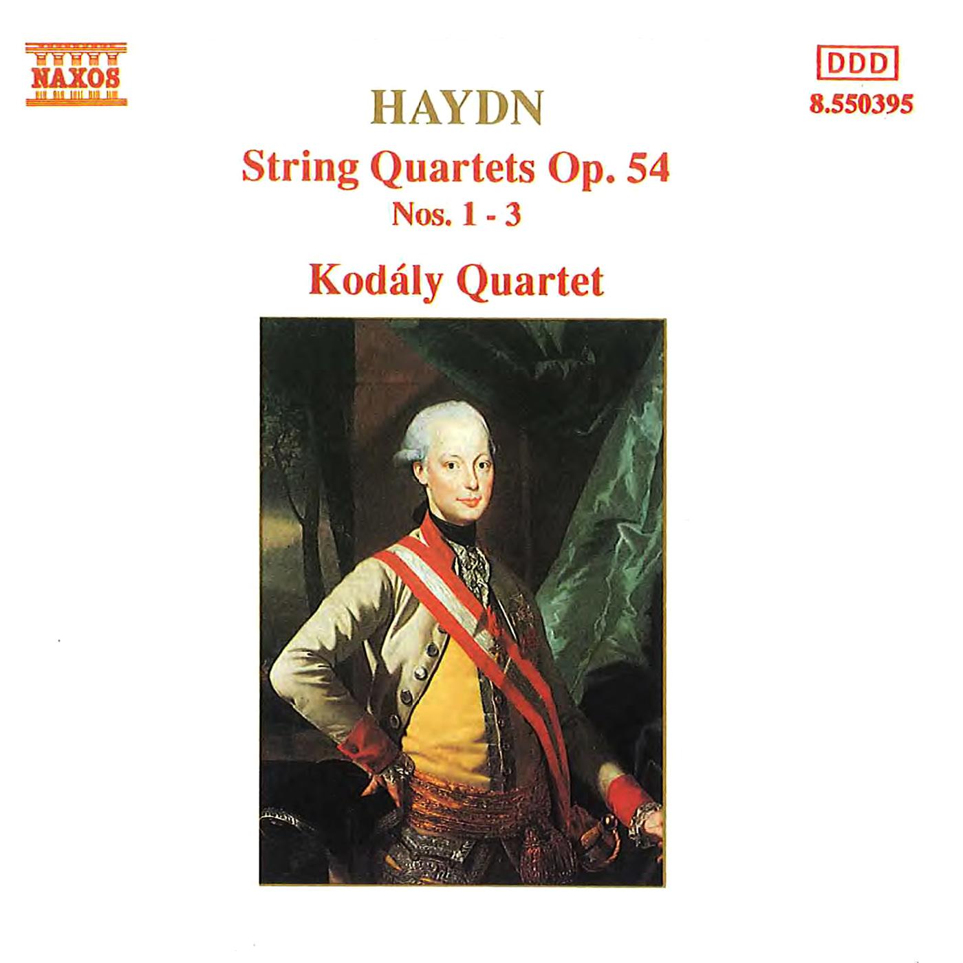 HAYDN: String Quartets Op. 54, Nos. 1- 3专辑