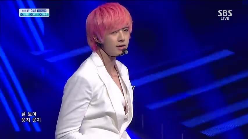 MBLAQ - 스모키걸 (Smoky Girl) SBS人气歌谣 13/06/30 现场版