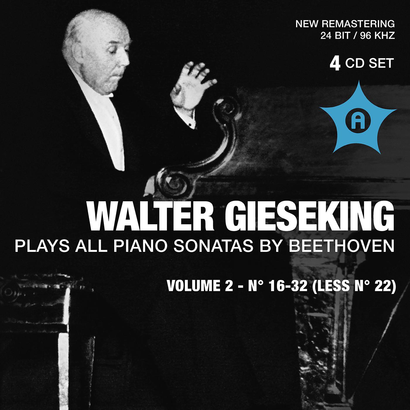 BEETHOVEN, L. van: Piano Sonatas (Complete), Vol. 2 (Gieseking) (1949-1956)专辑