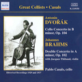 DVORAK, A.: Cello Concerto / BRAHMS, J.: Double Concerto (Casals, Thibaud) (1929, 1937)