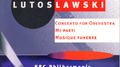 LUTOSLAWSKI: Concerto for Orchestra / Musique funebre / Mi-parti专辑