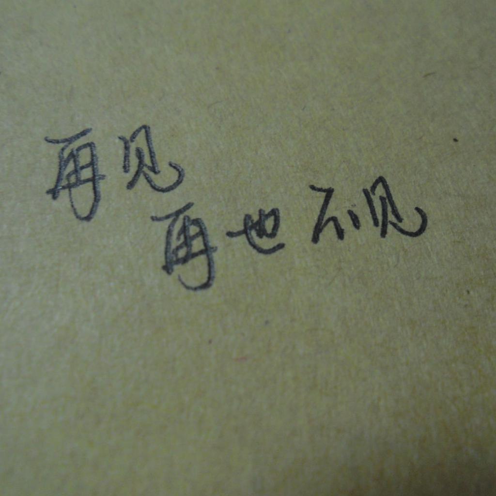 再见，再也不见