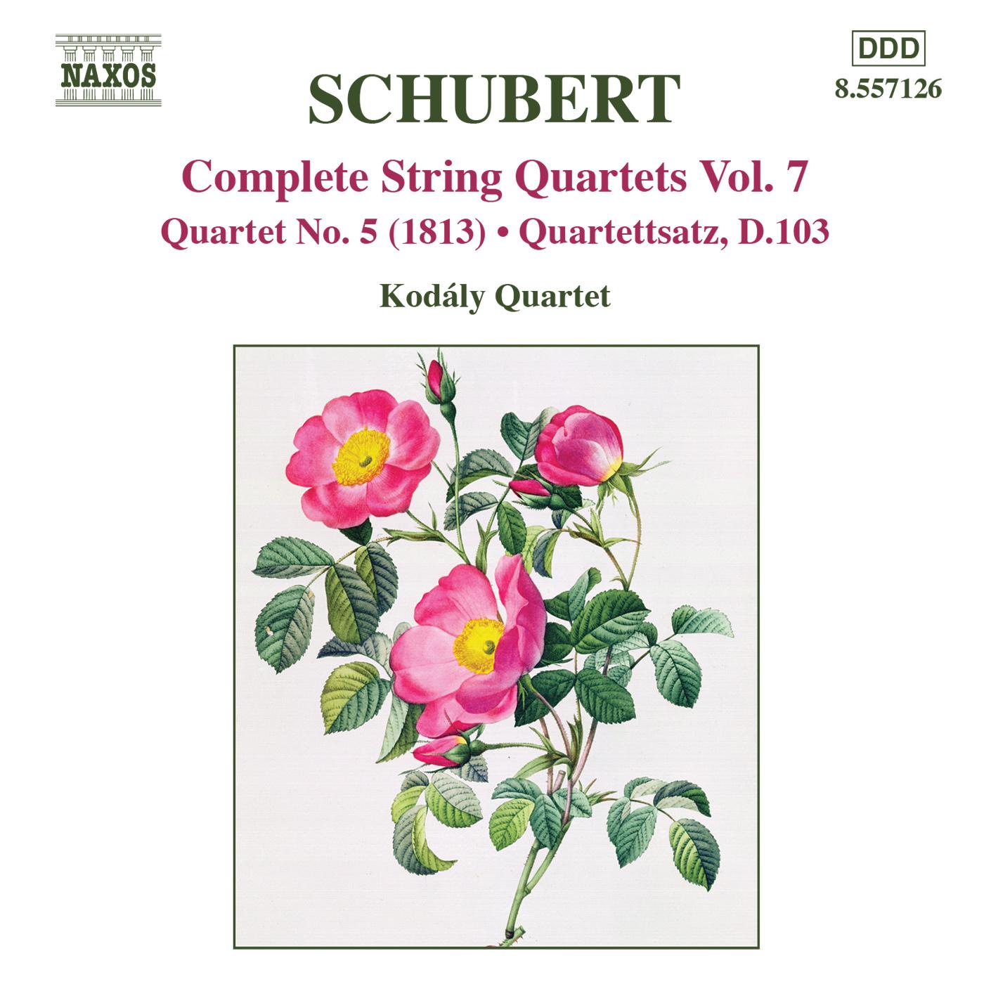 SCHUBERT: String Quartets (Complete), Vol. 7专辑