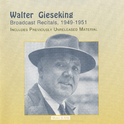 Piano Recital: Gieseking, Walter - BEETHOVEN, L. van / SCHUMANN, R. / BACH, J.S. (Gieseking Broadcas专辑