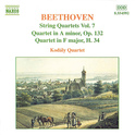 BEETHOVEN, L. van: String Quartets, Vol. 7 (Kodály Quartet) - No. 15 / Hess 34专辑