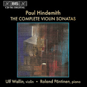 HINDEMITH: Complete Violin Sonatas (The)