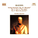 HAYDN: String Quartets Op. 33, Nos. 1, 2 and 5专辑