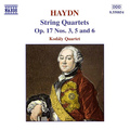 HAYDN: String Quartets Op. 17, Nos. 3, 5 and 6