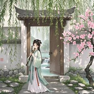 门前杨柳迎风摆女声版