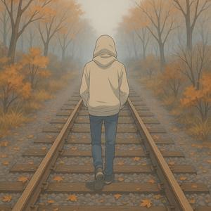 counting cracks in the sidewalk