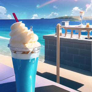 오션코코넛 밀크쉐이크