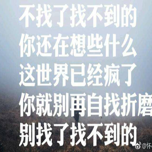 不找了（翻自 郁欢）