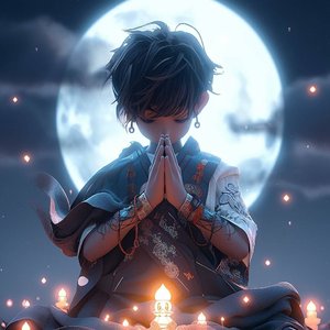 逆风奔跑的孩子