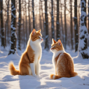 恋に落ちていくニャンコ