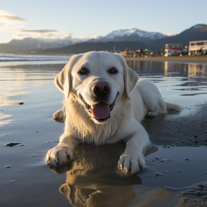 Cadencia Canina Junto Al Agua