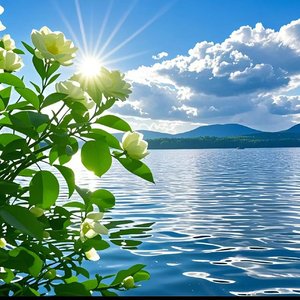 山坡上的洋芋花2