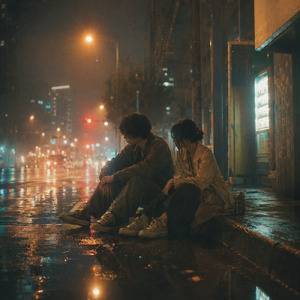 夜の端で