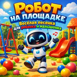 Робот на площадке - Веселая песенка для ребенка и малышонка