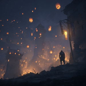 一盏残灯照孤城很久