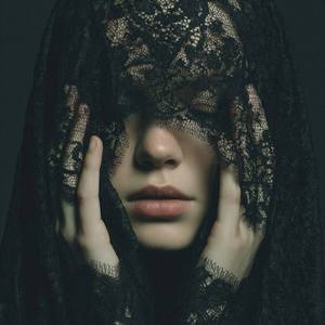 Сжала руки под тёмной вуалью