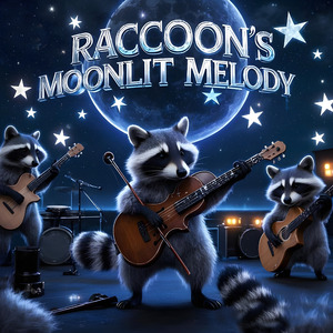 Raccoon's Moonlit Melody