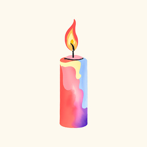 Candle And Flame