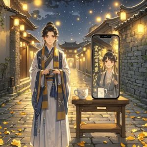 墨色晚风里的等候-罗海强