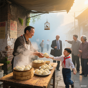 热气腾腾的早安