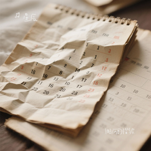 旧日历的褶皱