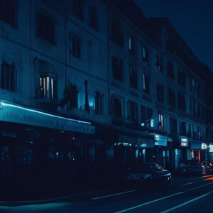 晚上路边抽根烟