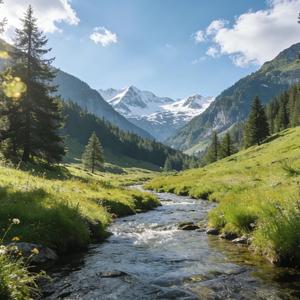 山谷里的蔷薇花