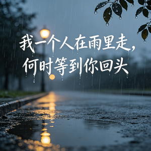 我一个人在雨里走，何时等到你回头