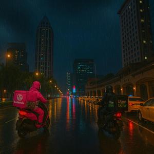 雨中外送騎士《Delivery Knight in the Rain》