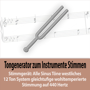 Sinuston Tonhöhe C#7/Db7 - 2217,46 Hz - viergestrichenes cis/des