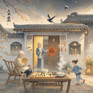 五福引春归-黄觉林