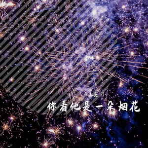 你看他是一朵烟花