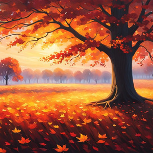 紅葉燃ゆるトワイライト