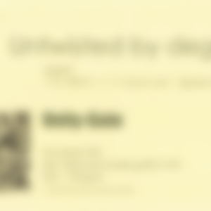 Untwisted by degrees