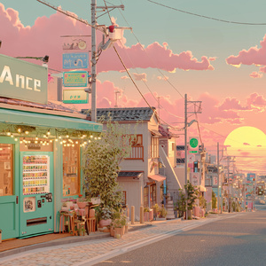 海辺のネオン散歩