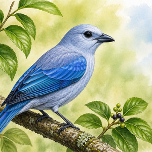 Sanhaçu Azul