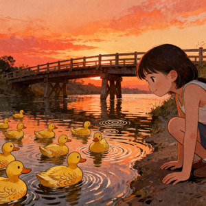 门前大桥下 游过一群鸭