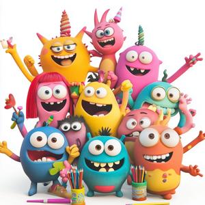 我们是快乐的小画家，