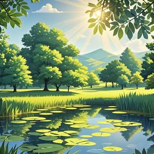 青草池塘处处蛙