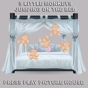 5 Little Monkeys Jumping on the Bed