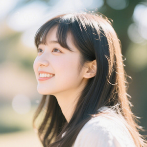 当你的眼睛眯着笑